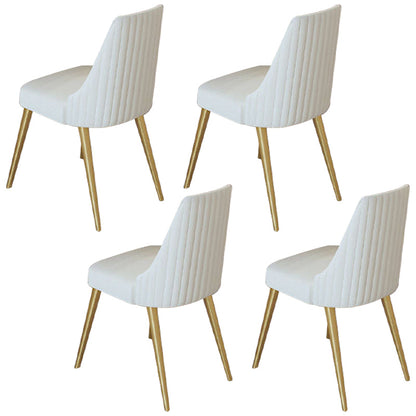 Nordic Glam Style Sintered Stone Rectangle Table Set 1/3/4/5 Pieces Dining Set 4 Beige Chairs Clearhalo 'Dining Room Sets' 'Dining Tables & Seating' 'dining_room_set' 'furn' 'furn_dining_room_set' 'Furniture' 'Kitchen & Dining Furniture' 5726171