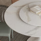 Modern Pure White Stone Dining Set Stone 1/4/5/7 Pieces Dining Furniture for Home