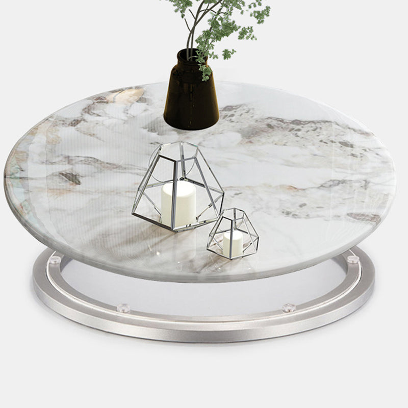 Contemporary Stone Turntable Dining Set Stone 1/2/5/7 Pieces Dining Furniture for Home Clearhalo 'Dining Room Sets' 'Dining Tables & Seating' 'dining_room_set' 'furn' 'furn_dining_room_set' 'Furniture' 'Kitchen & Dining Furniture' 5726223