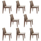 Contemporary Sintered Stone Table Round Table Set 1/6/8/9/12 Pieces Dining Set 8 Brown Chairs Clearhalo 'Dining Room Sets' 'Dining Tables & Seating' 'dining_room_set' 'furn' 'furn_dining_room_set' 'Furniture' 'Kitchen & Dining Furniture' 5726232