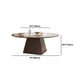 Contemporary Sintered Stone Table Round Table Set 1/6/8/9/12 Pieces Dining Set Clearhalo 'Dining Room Sets' 'Dining Tables & Seating' 'dining_room_set' 'furn' 'furn_dining_room_set' 'Furniture' 'Kitchen & Dining Furniture' 5726248