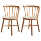 Modern Dining Set 1/2/4 Pcs Solid Wood Dining Table and Windsor Chairs 2 Wood Chairs Clearhalo 'Dining Room Sets' 'Dining Tables & Seating' 'dining_room_set' 'furn' 'furn_dining_room_set' 'Furniture' 'Kitchen & Dining Furniture' 5726255