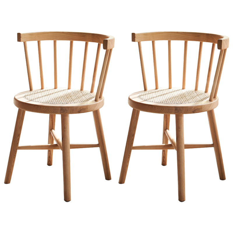 Modern Dining Set 1/2/4 Pcs Solid Wood Dining Table and Windsor Chairs 2 Wood Chairs Clearhalo 'Dining Room Sets' 'Dining Tables & Seating' 'dining_room_set' 'furn' 'furn_dining_room_set' 'Furniture' 'Kitchen & Dining Furniture' 5726255