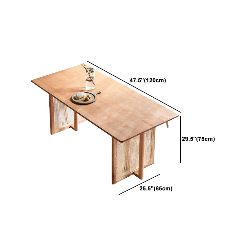 Modern Dining Set 1/2/4 Pcs Solid Wood Dining Table and Windsor Chairs Clearhalo 'Dining Room Sets' 'Dining Tables & Seating' 'dining_room_set' 'furn' 'furn_dining_room_set' 'Furniture' 'Kitchen & Dining Furniture' 5726265