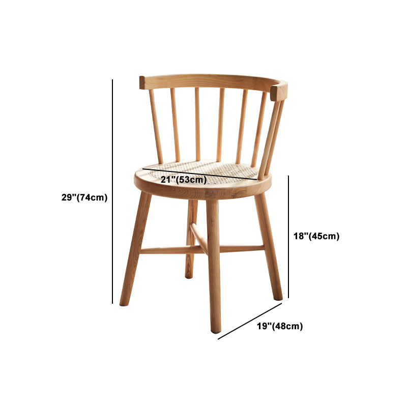 Modern Dining Set 1/2/4 Pcs Solid Wood Dining Table and Windsor Chairs Clearhalo 'Dining Room Sets' 'Dining Tables & Seating' 'dining_room_set' 'furn' 'furn_dining_room_set' 'Furniture' 'Kitchen & Dining Furniture' 5726275