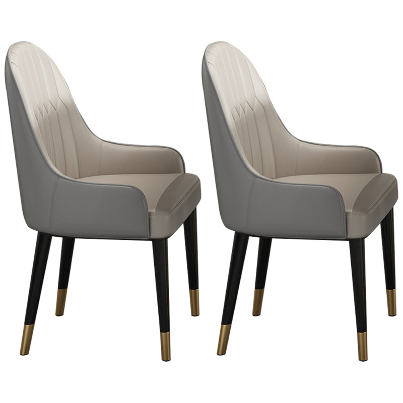 Nordic Glam Style Sintered Stone Rectangle Table Set 1/2/5/7 Pieces Dining Set 2 Grey Chairs Clearhalo 'Dining Room Sets' 'Dining Tables & Seating' 'dining_room_set' 'furn' 'furn_dining_room_set' 'Furniture' 'Kitchen & Dining Furniture' 5726279