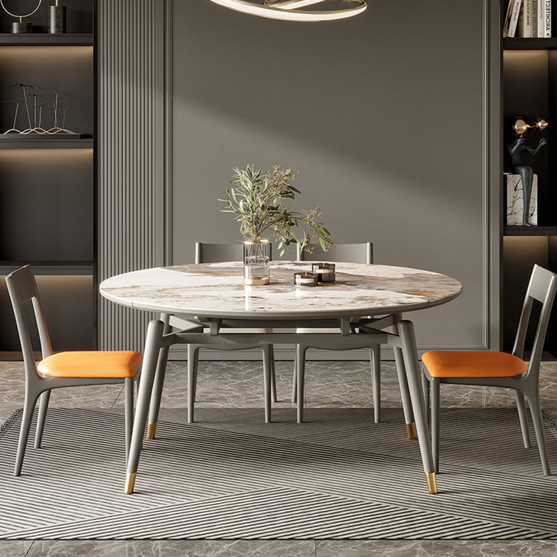 Contemporary Stone Dining Set 1/2/5/7 Pieces Dining Furniture for Home Clearhalo 'Dining Room Sets' 'Dining Tables & Seating' 'dining_room_set' 'furn' 'furn_dining_room_set' 'Furniture' 'Kitchen & Dining Furniture' 5726324