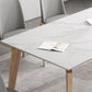 Ensemble de salle à manger contemporain, table à manger rectangulaire avec chaises rembourrées, 1/2/5/7 pièces