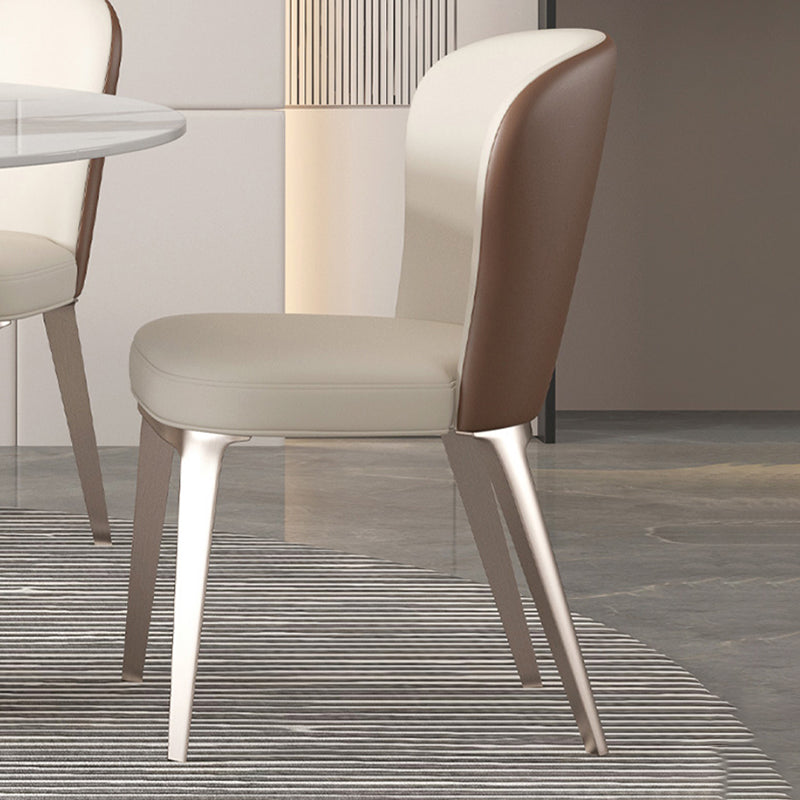Modern Round Sintered Stone Table Set 1/4/5/7/9 Pieces Dining Set Clearhalo 'Dining Room Sets' 'Dining Tables & Seating' 'dining_room_set' 'furn' 'furn_dining_room_set' 'Furniture' 'Kitchen & Dining Furniture' 5726398