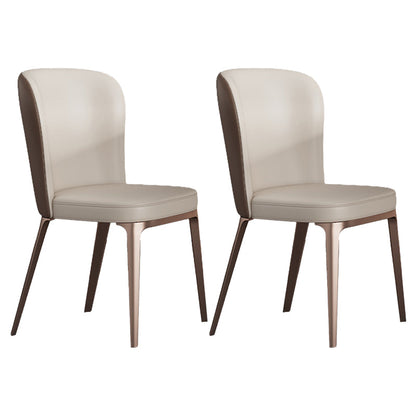 Nordic Glam Rectangle Sintered Stone Table Set 1/2/5/6 Pieces Dining Set 2 Beige Chairs Clearhalo 'Dining Room Sets' 'Dining Tables & Seating' 'dining_room_set' 'furn' 'furn_dining_room_set' 'Furniture' 'Kitchen & Dining Furniture' 5726404