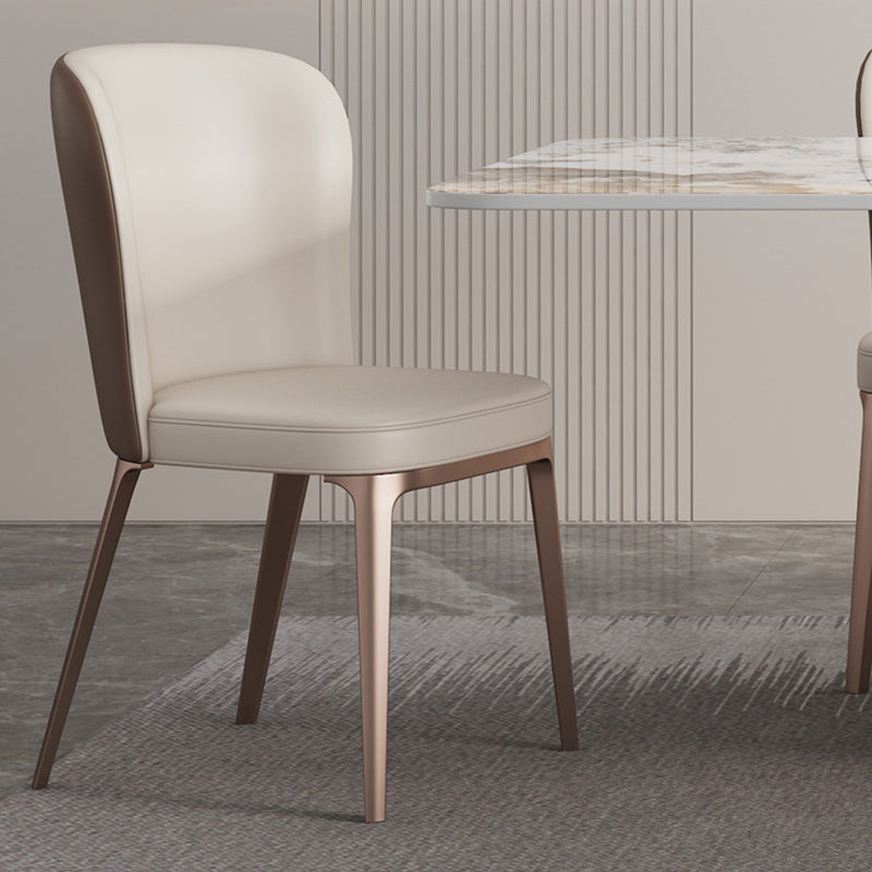 Nordic Glam Rectangle Sintered Stone Table Set 1/2/5/6 Pieces Dining Set Clearhalo 'Dining Room Sets' 'Dining Tables & Seating' 'dining_room_set' 'furn' 'furn_dining_room_set' 'Furniture' 'Kitchen & Dining Furniture' 5726406