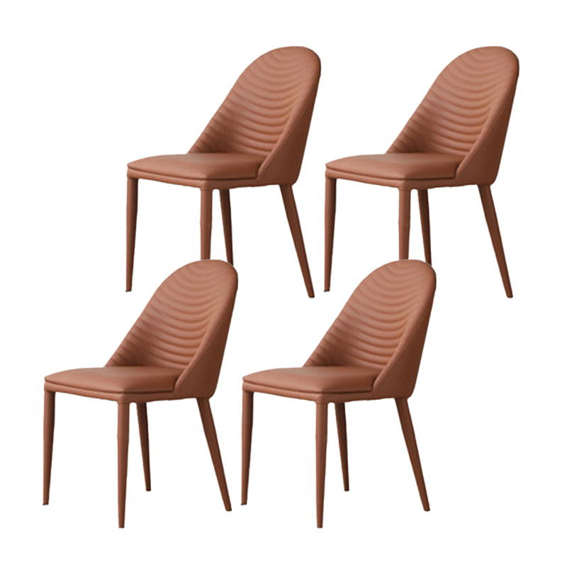 Rectangle Dining Table Set 1/4/7 Pcs Stone Dining Table with Upholstered Chairs 4 Orange Chairs Clearhalo 'Dining Room Sets' 'Dining Tables & Seating' 'dining_room_set' 'furn' 'furn_dining_room_set' 'Furniture' 'Kitchen & Dining Furniture' 5726422