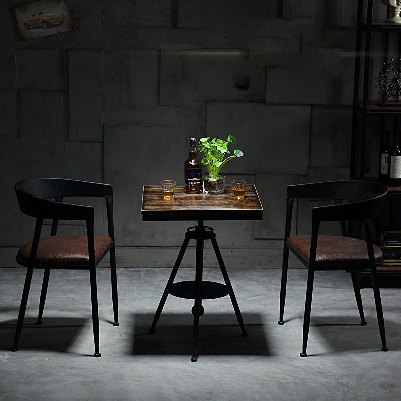 Moderne stijl ronde massief houten dinerset 1/2/3/4/5 stukken eetgelegenheid set