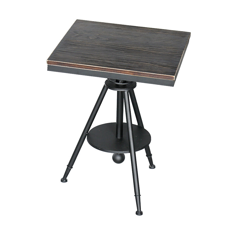 Moderne stijl ronde massief houten dinerset 1/2/3/4/5 stukken eetgelegenheid set