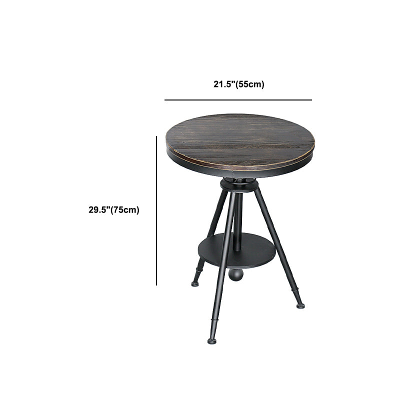 Moderne stijl ronde massief houten dinerset 1/2/3/4/5 stukken eetgelegenheid set