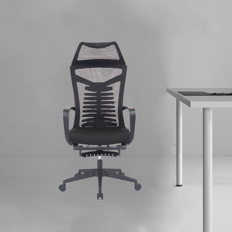 Mesh Office Desk Chair High Back Black Office Chair with Arms Contemporary Chair Clearhalo 'furn' 'furn_office_chair' 'Furniture' 'Office Chairs' 'Office Furniture' 'office_chair' 5726622