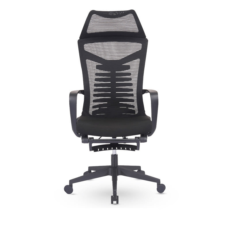 Mesh Office Desk Chair High Back Black Office Chair with Arms Contemporary Chair 1 Piece Nylon Sponge Clearhalo 'furn' 'furn_office_chair' 'Furniture' 'Office Chairs' 'Office Furniture' 'office_chair' 5726623