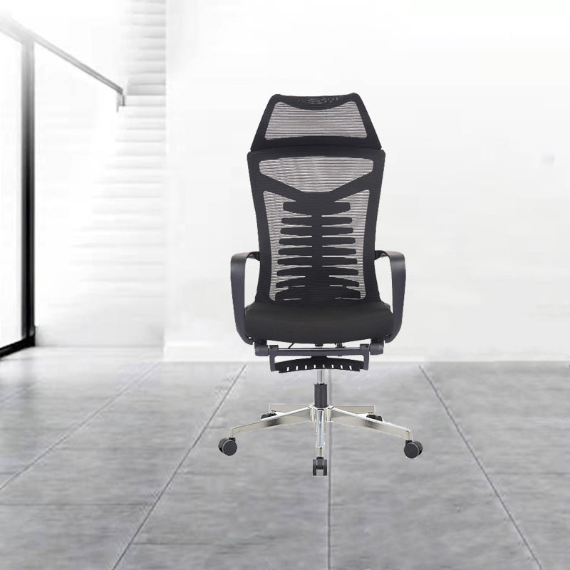 Mesh Office Desk Chair High Back Black Office Chair with Arms Contemporary Chair Clearhalo 'furn' 'furn_office_chair' 'Furniture' 'Office Chairs' 'Office Furniture' 'office_chair' 5726627