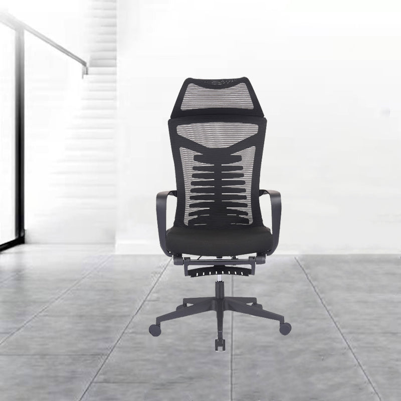 Mesh Office Desk Chair High Back Black Office Chair with Arms Contemporary Chair Clearhalo 'furn' 'furn_office_chair' 'Furniture' 'Office Chairs' 'Office Furniture' 'office_chair' 5726628