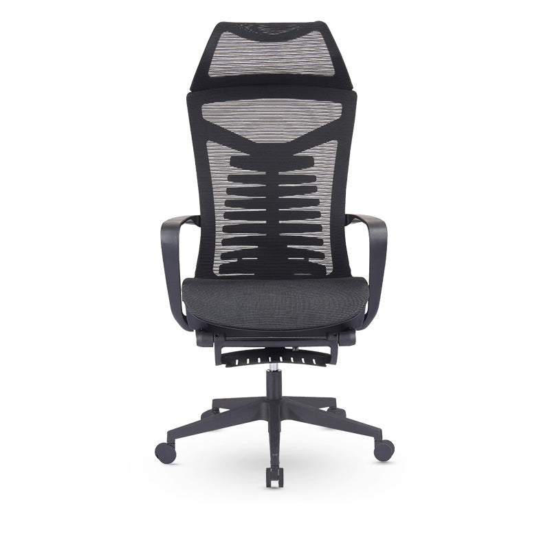 Mesh Office Desk Chair High Back Black Office Chair with Arms Contemporary Chair 1 Piece Nylon Foam Mesh Clearhalo 'furn' 'furn_office_chair' 'Furniture' 'Office Chairs' 'Office Furniture' 'office_chair' 5726632