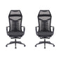 Mesh Office Desk Chair High Back Black Office Chair with Arms Contemporary Chair 2 Piece Set Nylon Foam Mesh Clearhalo 'furn' 'furn_office_chair' 'Furniture' 'Office Chairs' 'Office Furniture' 'office_chair' 5726635