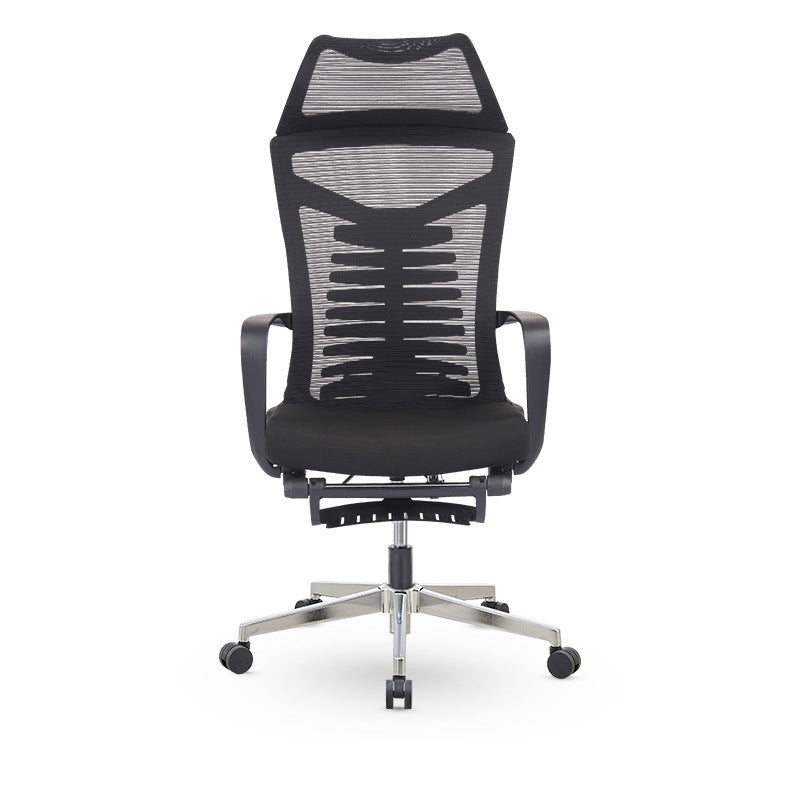 Mesh Office Desk Chair High Back Black Office Chair with Arms Contemporary Chair 1 Piece Stainless Steel Sponge Clearhalo 'furn' 'furn_office_chair' 'Furniture' 'Office Chairs' 'Office Furniture' 'office_chair' 5726640