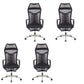 Mesh Office Desk Chair High Back Black Office Chair with Arms Contemporary Chair 4 Piece Set Stainless Steel Sponge Clearhalo 'furn' 'furn_office_chair' 'Furniture' 'Office Chairs' 'Office Furniture' 'office_chair' 5726642