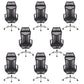 Mesh Office Desk Chair High Back Black Office Chair with Arms Contemporary Chair 8 Piece Set Stainless Steel Sponge Clearhalo 'furn' 'furn_office_chair' 'Furniture' 'Office Chairs' 'Office Furniture' 'office_chair' 5726644