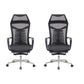 Mesh Office Desk Chair High Back Black Office Chair with Arms Contemporary Chair 2 Piece Set Stainless Steel Foam Mesh Clearhalo 'furn' 'furn_office_chair' 'Furniture' 'Office Chairs' 'Office Furniture' 'office_chair' 5726646