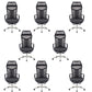 Mesh Office Desk Chair High Back Black Office Chair with Arms Contemporary Chair 8 Piece Set Stainless Steel Foam Mesh Clearhalo 'furn' 'furn_office_chair' 'Furniture' 'Office Chairs' 'Office Furniture' 'office_chair' 5726649