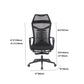 Mesh Office Desk Chair High Back Black Office Chair with Arms Contemporary Chair Clearhalo 'furn' 'furn_office_chair' 'Furniture' 'Office Chairs' 'Office Furniture' 'office_chair' 5726650