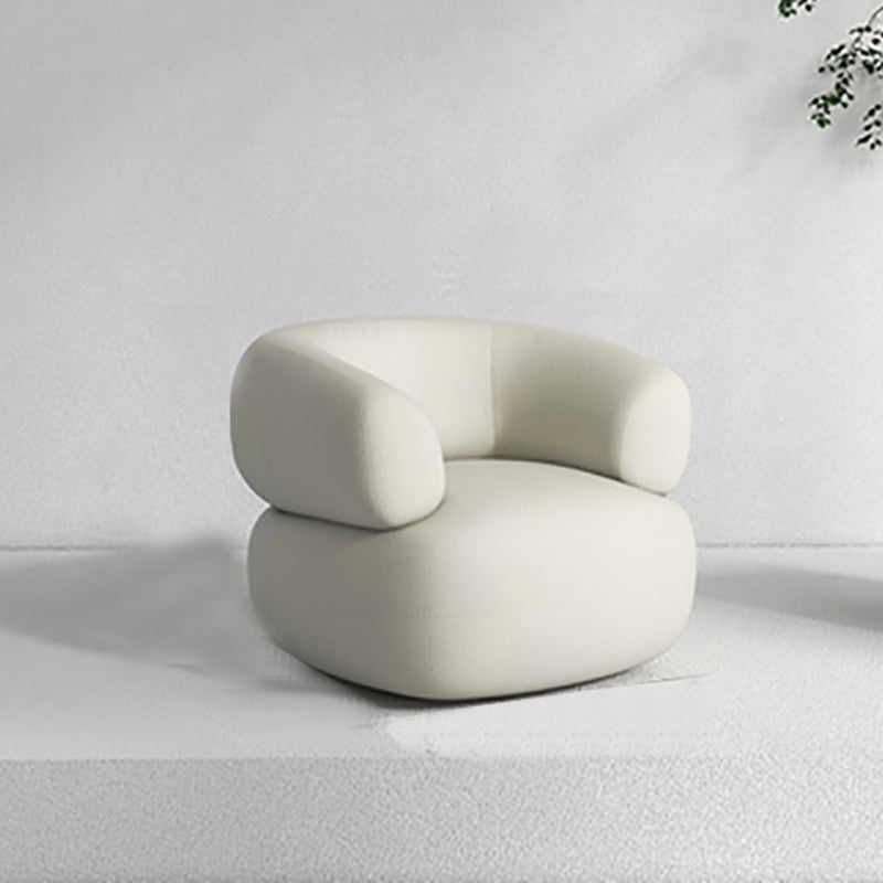 リビングルームのためにタイトな背中を持つ現代の湾曲したソファの傾斜腕ソファ