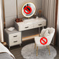 Glam Make-up Vanity Slate Top Vanity Dressing Table Set with Drawers