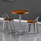 Industrial Dining Set 1/2/3/5 Pcs Kitchen Table and Chairs with Metal Frame 3 Pieces: Brown Table, 2 Brown Chairs Clearhalo 'Dining Room Sets' 'Dining Tables & Seating' 'dining_room_set' 'furn' 'furn_dining_room_set' 'Furniture' 'Kitchen & Dining Furniture' 5726710