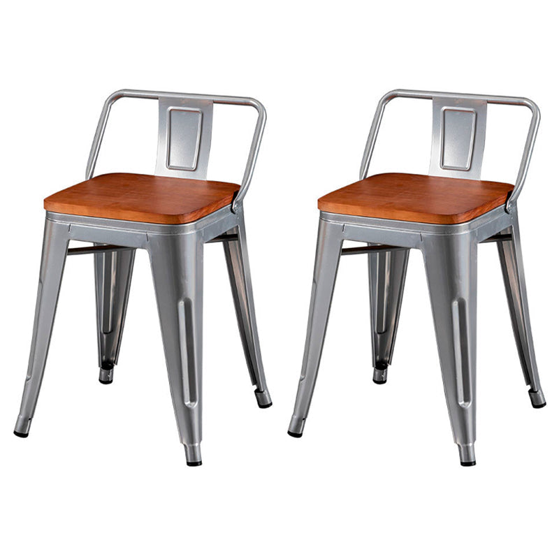 Industrial Dining Set 1/2/3/5 Pcs Kitchen Table and Chairs with Metal Frame 2 Brown Chairs Clearhalo 'Dining Room Sets' 'Dining Tables & Seating' 'dining_room_set' 'furn' 'furn_dining_room_set' 'Furniture' 'Kitchen & Dining Furniture' 5726713