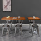 Industrial Dining Set 1/2/3/5 Pcs Kitchen Table and Chairs with Metal Frame Clearhalo 'Dining Room Sets' 'Dining Tables & Seating' 'dining_room_set' 'furn' 'furn_dining_room_set' 'Furniture' 'Kitchen & Dining Furniture' 5726719