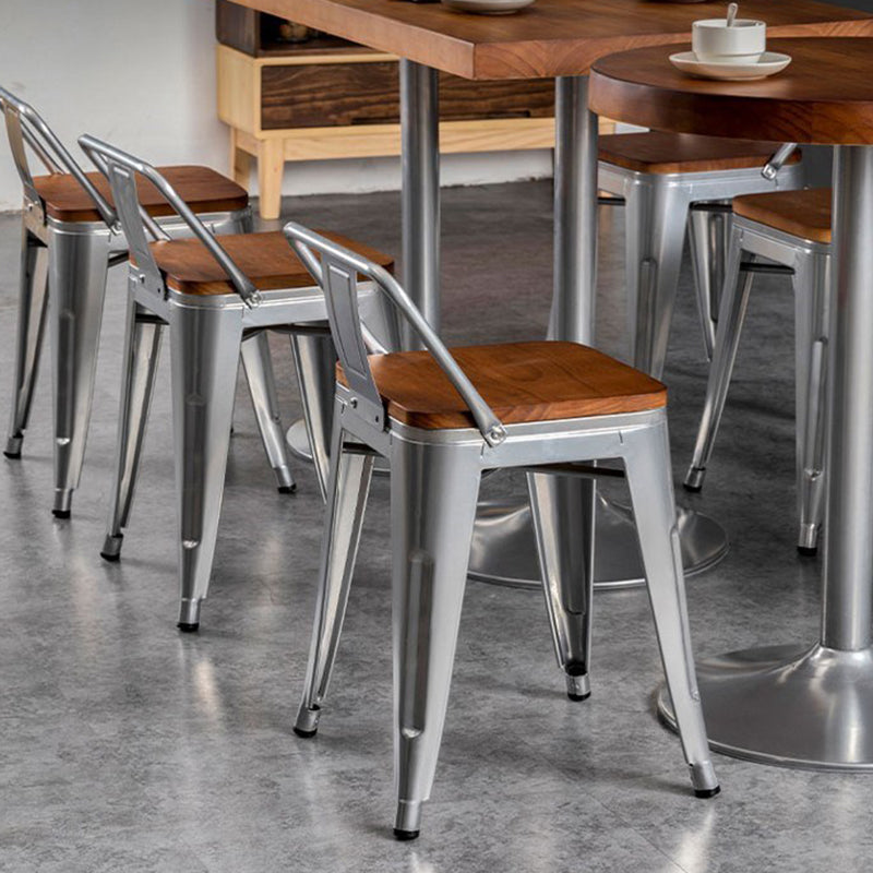 Industrial Dining Set 1/2/3/5 Pcs Kitchen Table and Chairs with Metal Frame Clearhalo 'Dining Room Sets' 'Dining Tables & Seating' 'dining_room_set' 'furn' 'furn_dining_room_set' 'Furniture' 'Kitchen & Dining Furniture' 5726722