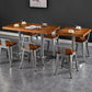 Industrial Dining Set 1/2/3/5 Pcs Kitchen Table and Chairs with Metal Frame Clearhalo 'Dining Room Sets' 'Dining Tables & Seating' 'dining_room_set' 'furn' 'furn_dining_room_set' 'Furniture' 'Kitchen & Dining Furniture' 5726724