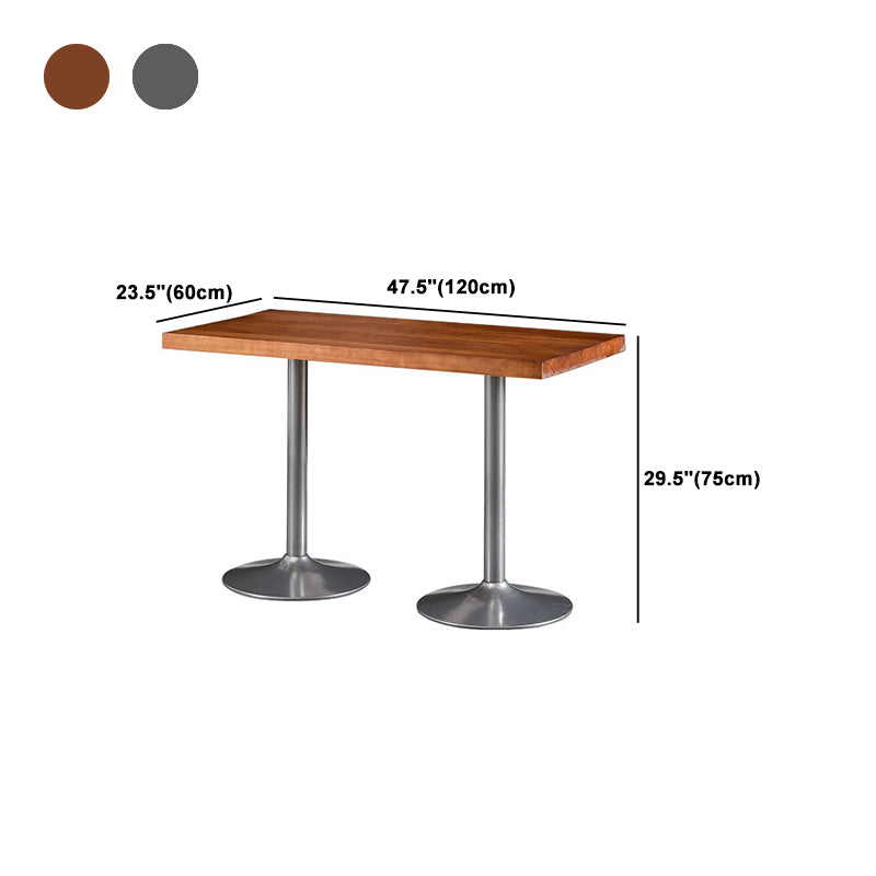 Industrial Dining Set 1/2/3/5 Pcs Kitchen Table and Chairs with Metal Frame Clearhalo 'Dining Room Sets' 'Dining Tables & Seating' 'dining_room_set' 'furn' 'furn_dining_room_set' 'Furniture' 'Kitchen & Dining Furniture' 5726729