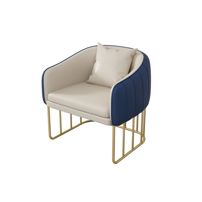 Divano di divano resistente al braccio in pelle in pelle finta per soggiorno