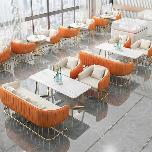 Faux lederen smoking tuxedo -armbekledingbestendige bank voor woonkamer