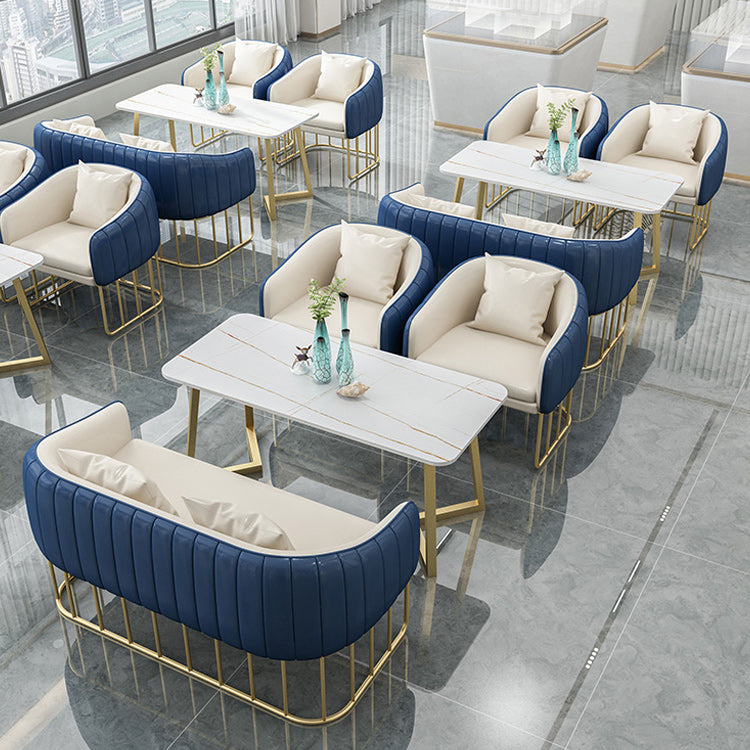 Divano di divano resistente al braccio in pelle in pelle finta per soggiorno