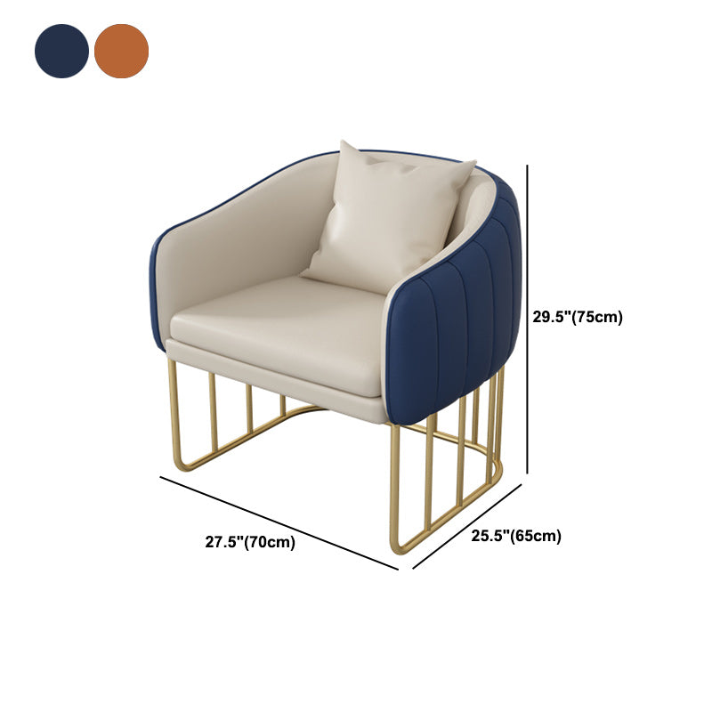 Divano di divano resistente al braccio in pelle in pelle finta per soggiorno