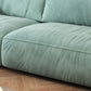 Modernismus Kissen Top Arm Arm Sofa 41,34-in D Leder Down Fill Sofa