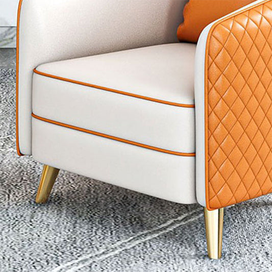 25,59 "breites künstliches Ledersofa zeitgenössischer Standard -Arm -Armsofa