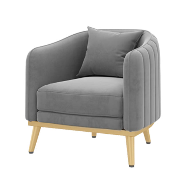 Hedendaagse hellende armbank 29.53 "H Single Cushion Sofa met kussens