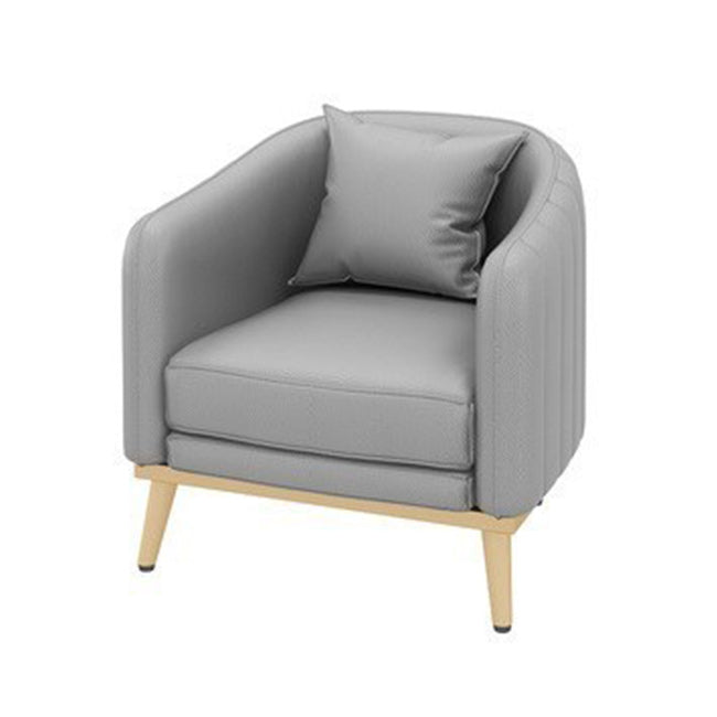 Hedendaagse hellende armbank 29.53 "H Single Cushion Sofa met kussens