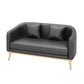 Hedendaagse hellende armbank 29.53 "H Single Cushion Sofa met kussens