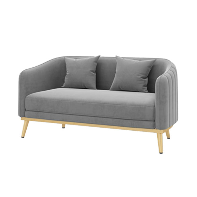 Hedendaagse hellende armbank 29.53 "H Single Cushion Sofa met kussens