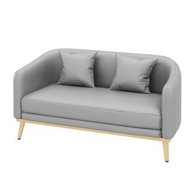 Hedendaagse hellende armbank 29.53 "H Single Cushion Sofa met kussens